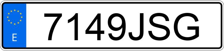 Numer rejestracyjny 7149JSG posiada BMW SERIE 1