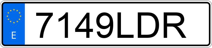 Numer rejestracyjny 7149LDR posiada MERCEDES A (177)