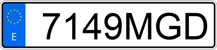 Numer rejestracyjny 7149MGD posiada RENAULT CLIO