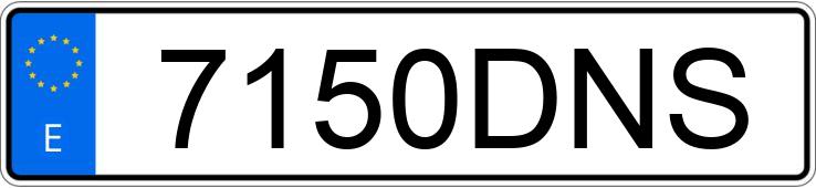 Numer rejestracyjny 7150DNS posiada BMW SERIE 3