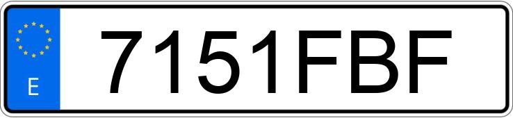 Numer rejestracyjny 7151FBF posiada MERCEDES E (211)