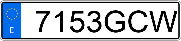 Numer rejestracyjny 7153GCW posiada BMW SERIE 1