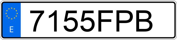 Numer rejestracyjny 7155FPB posiada PEUGEOT 307