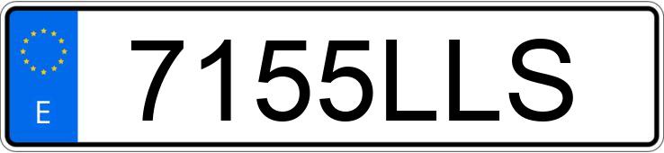 Numer rejestracyjny 7155LLS posiada PORSCHE 911
