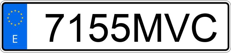 Numer rejestracyjny 7155MVC posiada OMODA 5