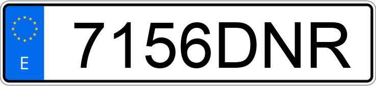 Numer rejestracyjny 7156DNR posiada MAZDA MAZDA3