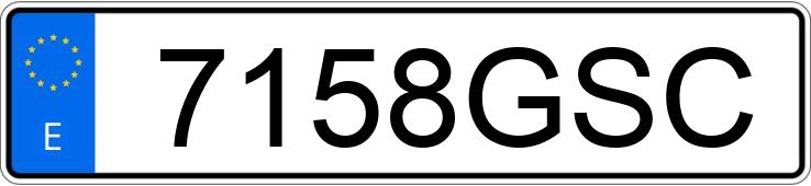 Numer rejestracyjny 7158GSC posiada RENAULT LAGUNA