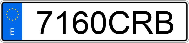 Numer rejestracyjny 7160CRB posiada FORD TRANSIT CONNECT