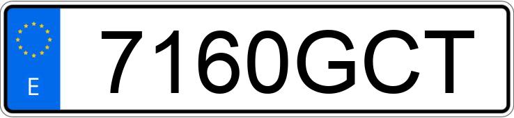 Numer rejestracyjny 7160GCT posiada RENAULT TWINGO