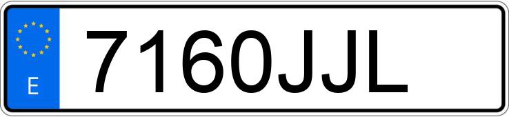 Numer rejestracyjny 7160JJL posiada FIAT 500L