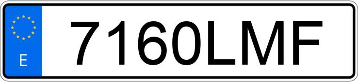 Numer rejestracyjny 7160LMF posiada PEUGEOT 208