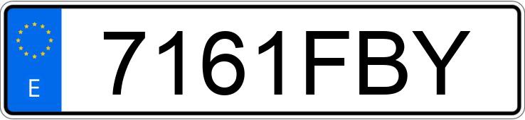 Numer rejestracyjny 7161FBY posiada RENAULT KANGOO