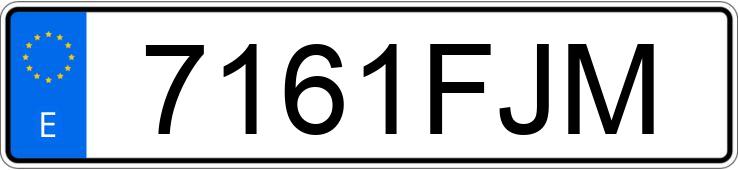 Numer rejestracyjny 7161FJM posiada MERCEDES C (203)