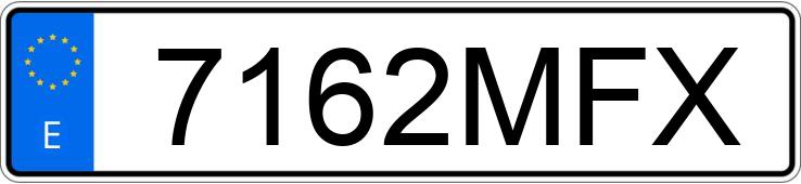 Numer rejestracyjny 7162MFX posiada SEAT IBIZA