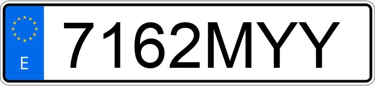 Numer rejestracyjny 7162MYY posiada BMW SERIE 5