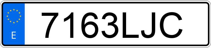 Numer rejestracyjny 7163LJC posiada VOLKSWAGEN PASSAT