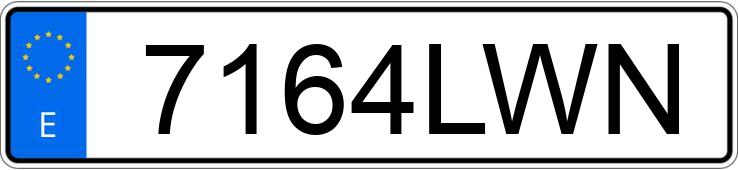 Numer rejestracyjny 7164LWN posiada KAWASAKI Z 900