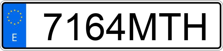 Numer rejestracyjny 7164MTH posiada NISSAN INTERSTAR