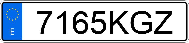 Numer rejestracyjny 7165KGZ posiada FORD FIESTA