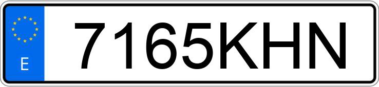 Numer rejestracyjny 7165KHN posiada VOLKSWAGEN SCIROCCO