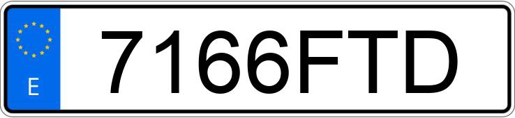 Numer rejestracyjny 7166FTD posiada BMW SERIE 3