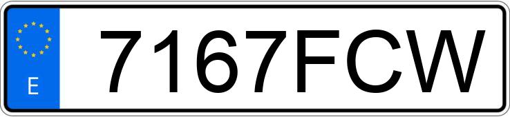 Numer rejestracyjny 7167FCW posiada CITROEN C4