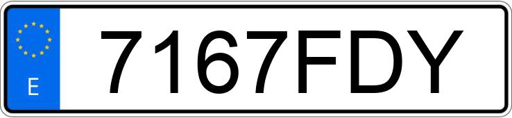 Numer rejestracyjny 7167FDY posiada KIA CERATO