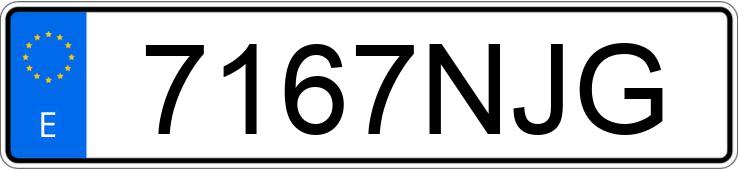 Numer rejestracyjny 7167NJG posiada VOLKSWAGEN T-ROC