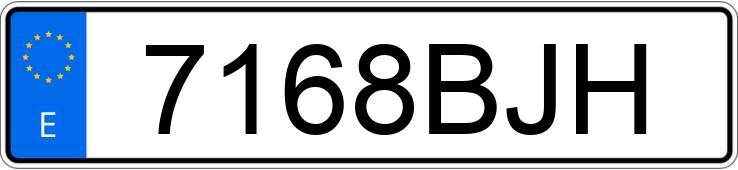 Numer rejestracyjny 7168BJH posiada YAMAHA TW 125 4R