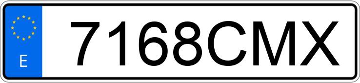 Numer rejestracyjny 7168CMX posiada SEAT IBIZA