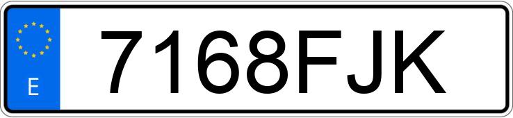 Numer rejestracyjny 7168FJK posiada FORD MONDEO