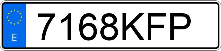 Numer rejestracyjny 7168KFP posiada RENAULT MEGANE