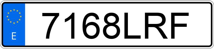 Numer rejestracyjny 7168LRF posiada FIAT 500