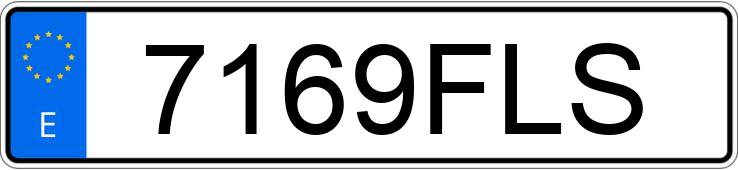 Numer rejestracyjny 7169FLS posiada OPEL ZAFIRA