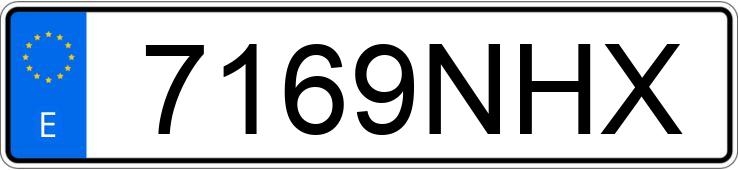 Numer rejestracyjny 7169NHX posiada BMW SERIE 1