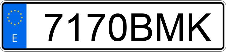 Numer rejestracyjny 7170BMK posiada NISSAN TERRANO II