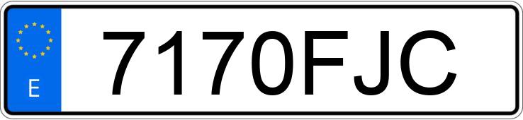 Numer rejestracyjny 7170FJC posiada BMW SERIE 5