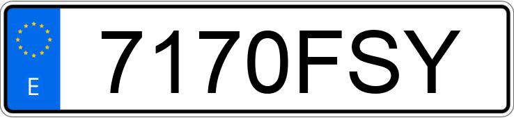 Numer rejestracyjny 7170FSY posiada VOLKSWAGEN TRANSPORTER Numer rejestracyjny 7170FSY posiada VOLKSWAGEN TRANSPORTER