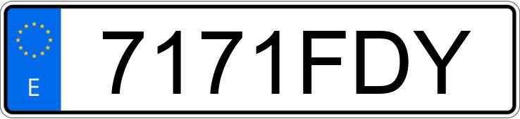 Numer rejestracyjny 7171FDY posiada FORD FOCUS C-MAX