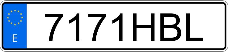 Numer rejestracyjny 7171HBL posiada BMW SERIE 5