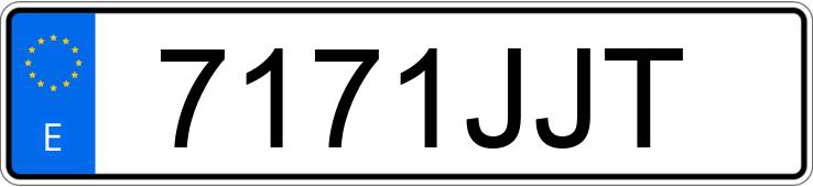 Numer rejestracyjny 7171JJT posiada CITROEN C-ELYSEE