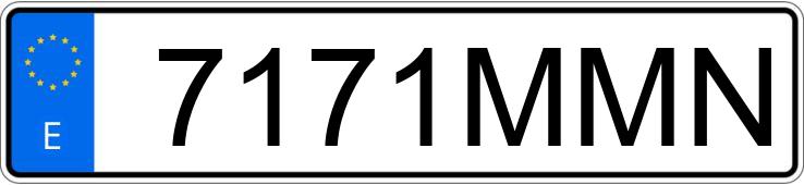 Numer rejestracyjny 7171MMN posiada BMW X2