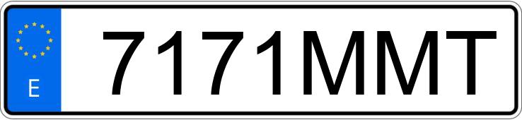 Numer rejestracyjny 7171MMT posiada MERCEDES A (177)