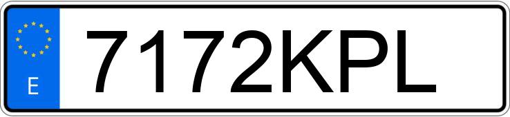 Numer rejestracyjny 7172KPL posiada TOYOTA LAND CRUISER Numer rejestracyjny 7172KPL posiada TOYOTA LAND CRUISER