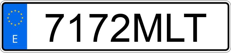 Numer rejestracyjny 7172MLT posiada OPEL CORSA