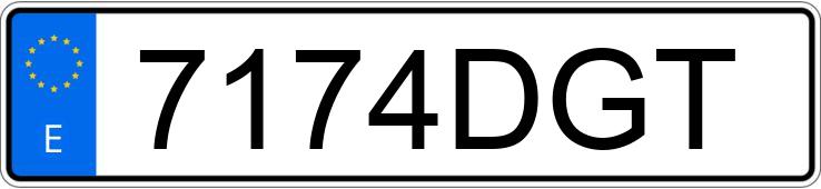 Numer rejestracyjny 7174DGT posiada BMW SERIE 3