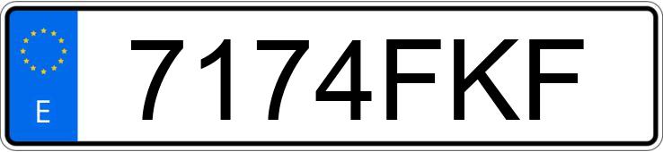 Numer rejestracyjny 7174FKF posiada MERCEDES A (168-169)