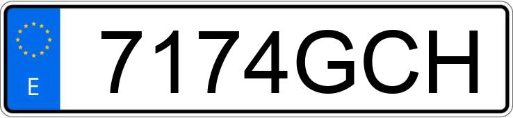 Numer rejestracyjny 7174GCH posiada OPEL CORSA