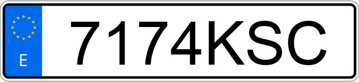 Numer rejestracyjny 7174KSC posiada BMW SERIE 4