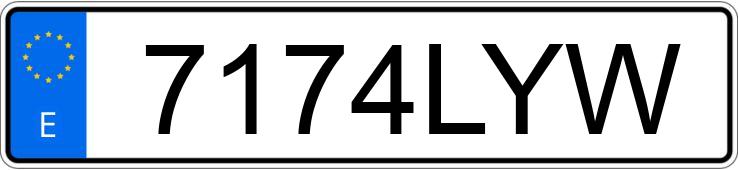 Numer rejestracyjny 7174LYW posiada RENAULT CAPTUR